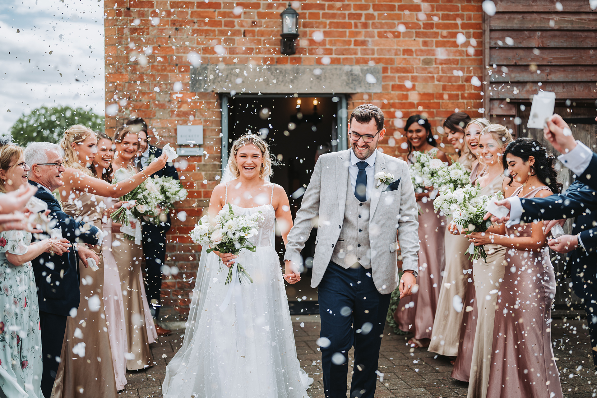 Bassmead Manor Barns couple just married