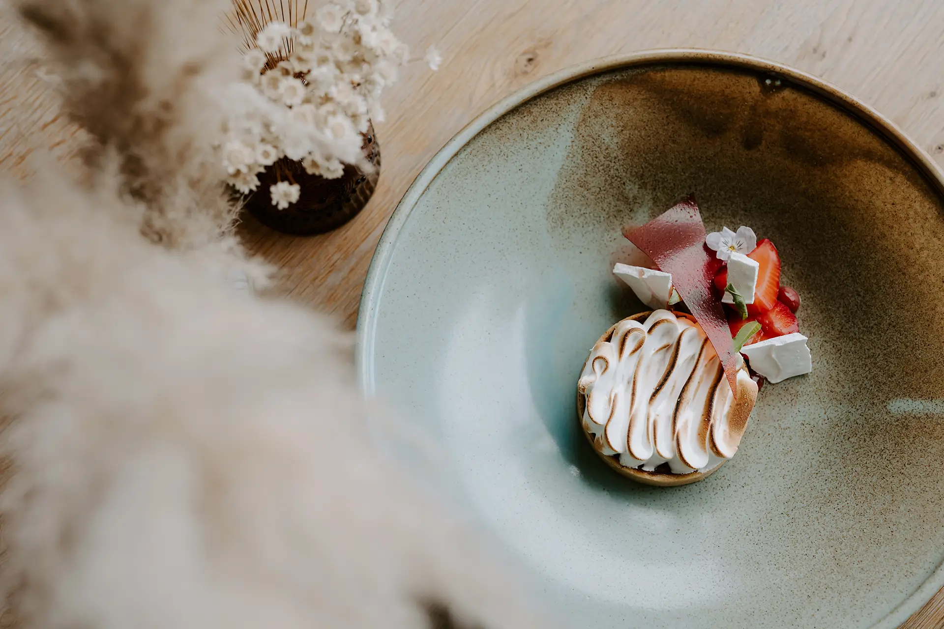 food & drink desserts lemon & strawberry tart table summer