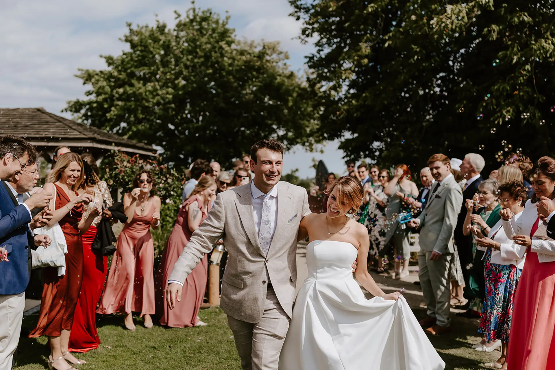 bassmead manor barns garden just married