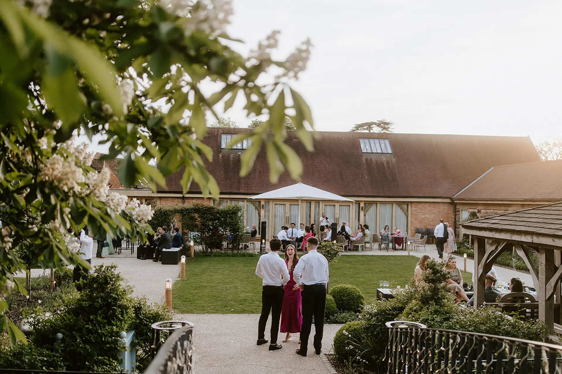 bassmead manor barns garden reception